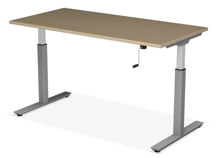 48in x 30in Adjustable Height Table with Crank Lift Base