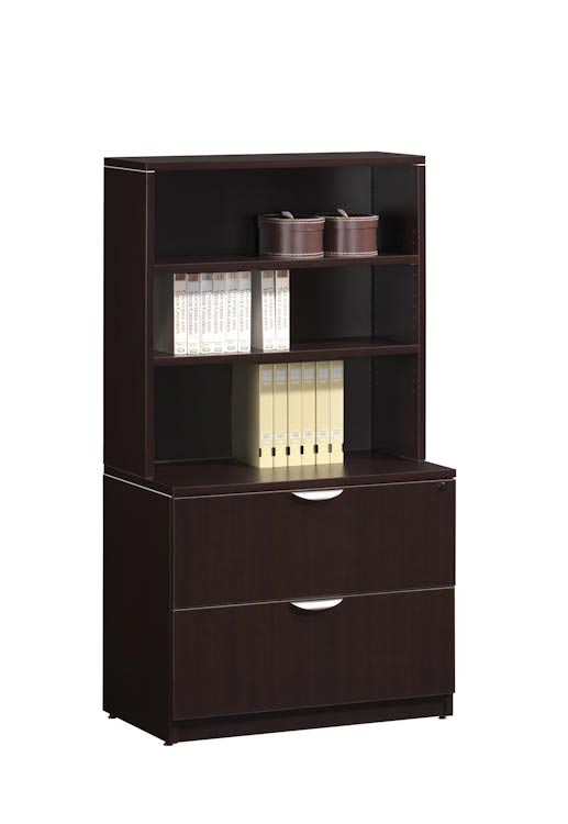 2 Drawer Lateral File with Hutch