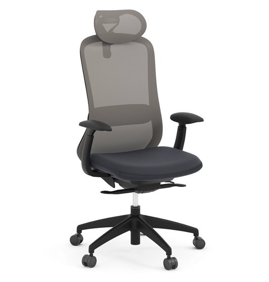 Crescent High Mesh Back Office Chair with Headrest